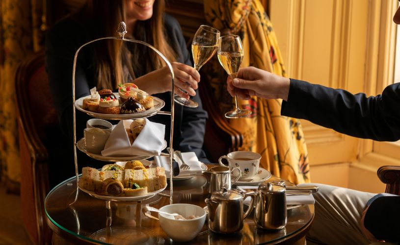 Afternoon tea at Lucknam Park